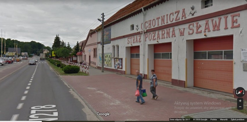 Mieszkańcy Sławy w Google Street View