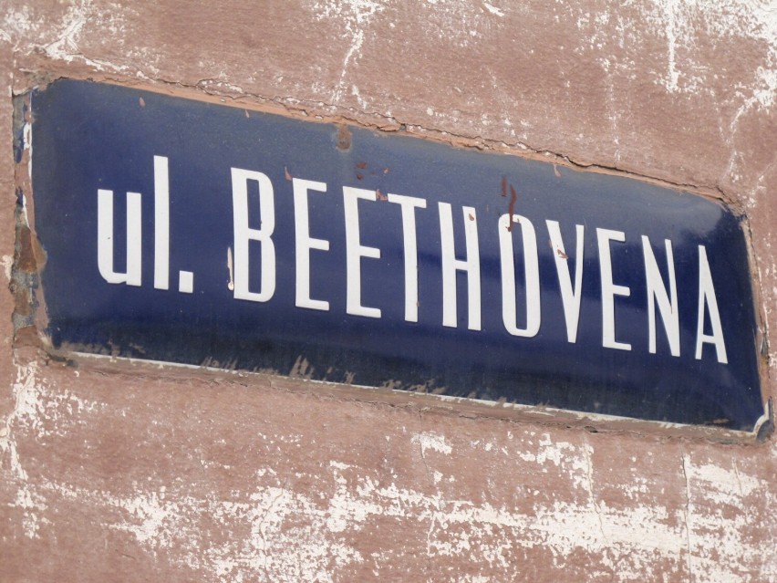 Dzisiejsza ul. Ludwika Beethovena...