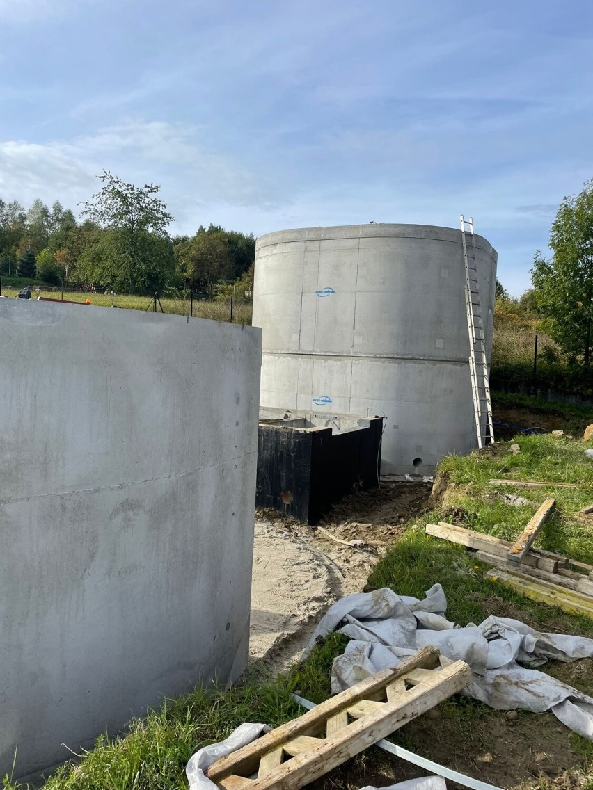 Budowa zbiorników na wodę w Stryszowie