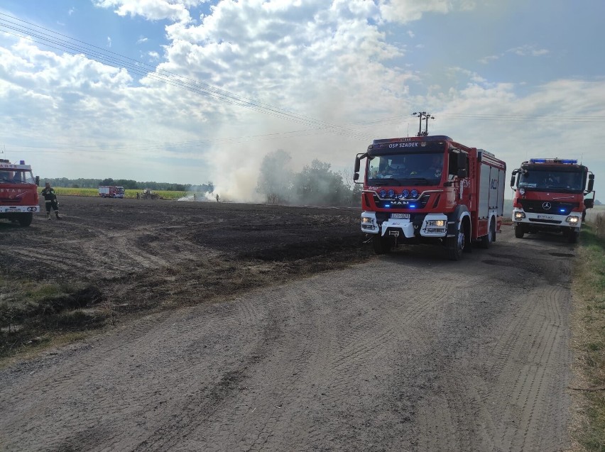 Pożar w gospodarstwie rolnym w Marcelinie. Spłonęła stodoła