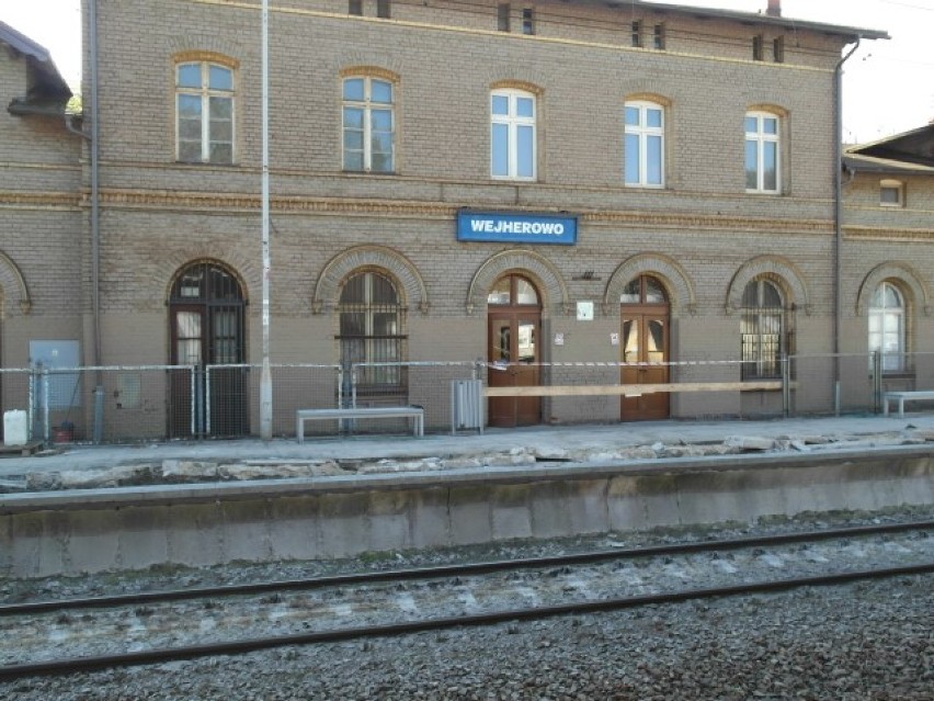 Remont peronu na dworcu PKP w Wejherowie