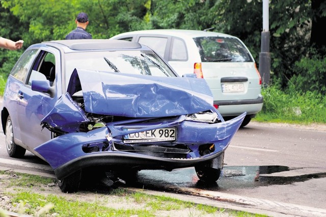 W wypadku najmocniej rozbity został seat ibiza.