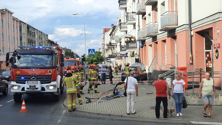 Zderzenie aut na skrzyżowaniu Górnośląskiej i Staszica