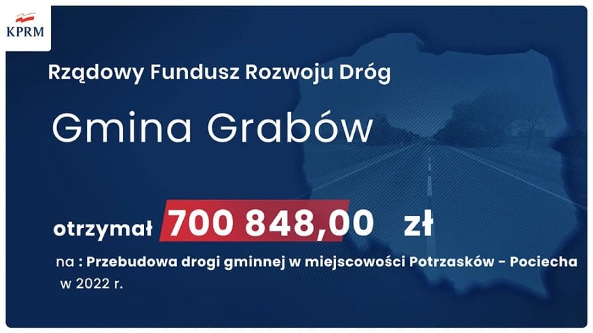Prawie 2 miliony złotych dla gmin z pow. łęczyckiego. Pieniądze przeznaczone są na remont dróg