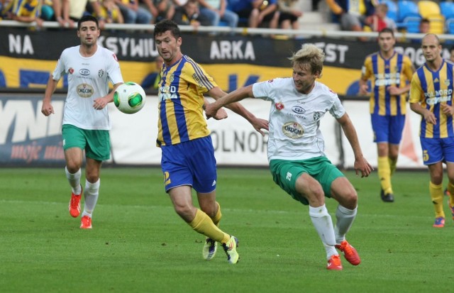 Arkadiusz Aleksander strzelił do tej pory 5 bramek w I lidze w barwach Arki