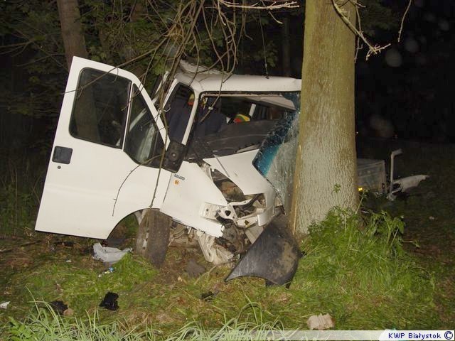 Wypadek w Pilikach. Fiat uderzył w drzewo [zdjęcia]