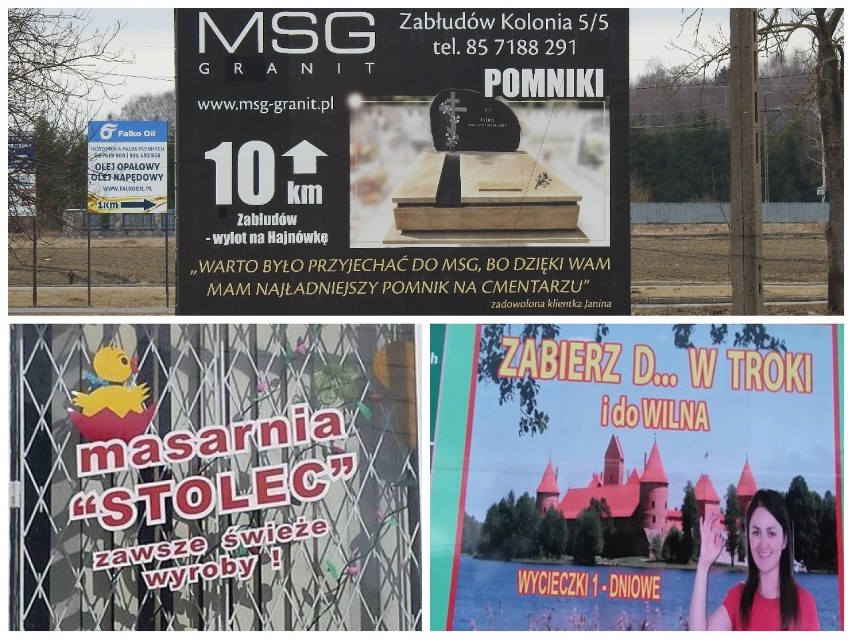 Śmieszne, dziwne reklamy na Podlasiu i w Polsce [zdjecia]