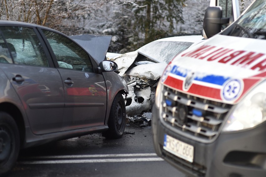 Wypadek pod Nowym Światem koło Leszna