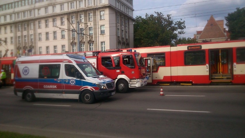 Na gdańskim Hucisku zderzyły się dzisiaj dwa tramwaje.