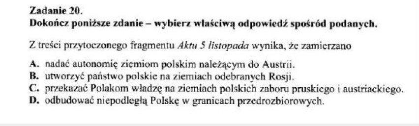 24 kwietnia część humanistyczna (język polski) egzaminu ...