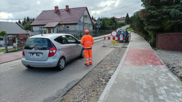 Droga powiatowa w Gierczycach została zamknięta z powodu przebudowy, 12.09.2022