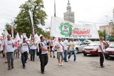 Solidarność Turowa na manifestacji w Warszawie