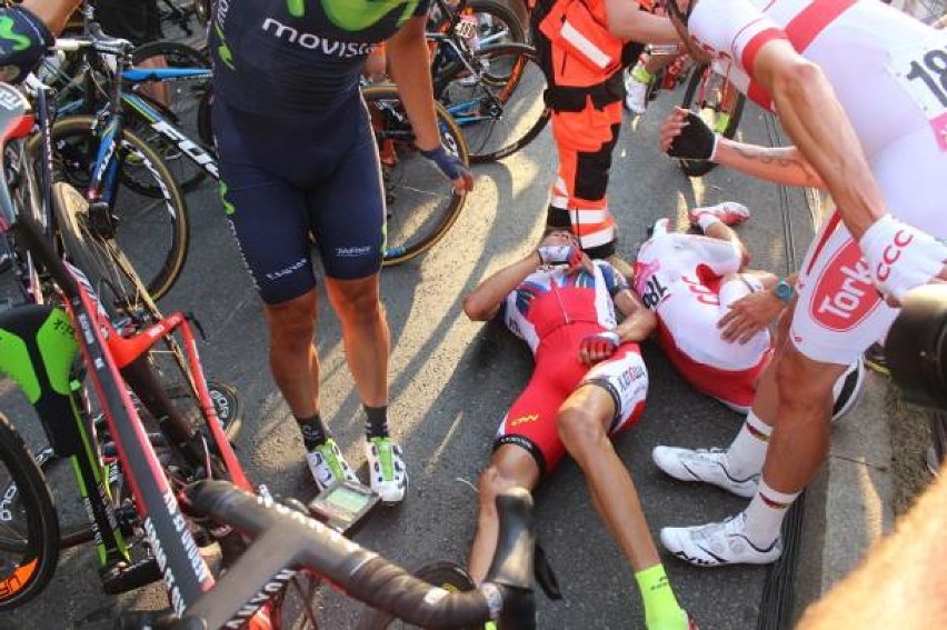 Wypadek podczas Tour de Pologne 2015
