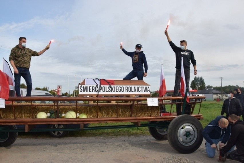 Protest rolników z Podkarpacia.