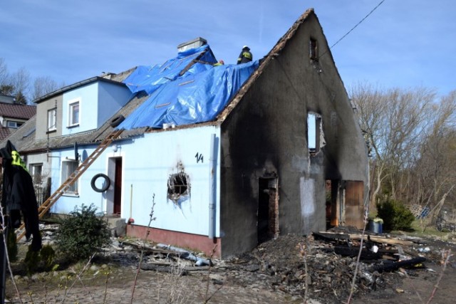 Pożar domu w Gardkowicach