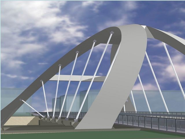 Tak ma wyglądać most na Sole, który stanie w miejscu obecnie...