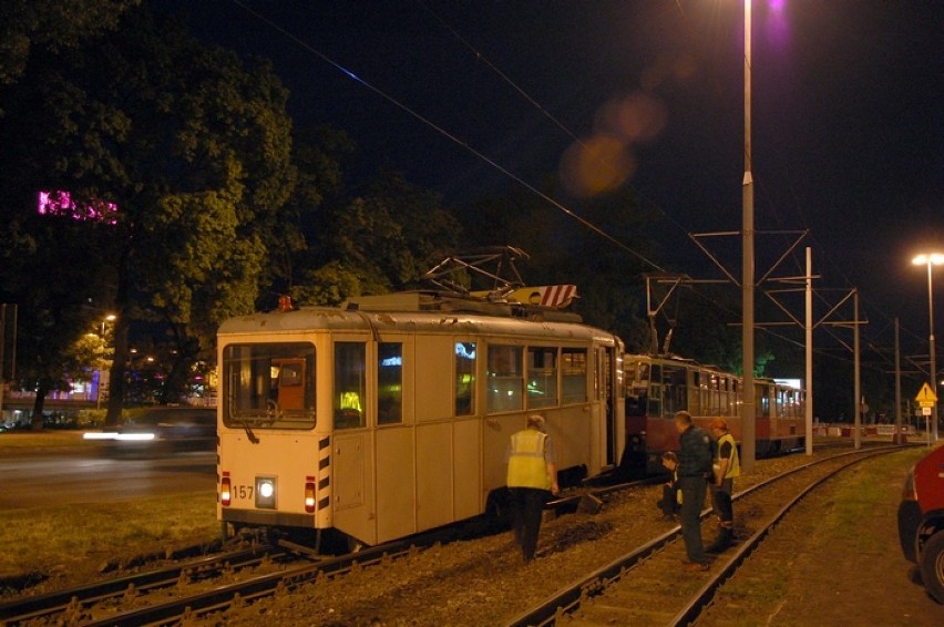 Wykolejenie tramwaju na ul. Focha