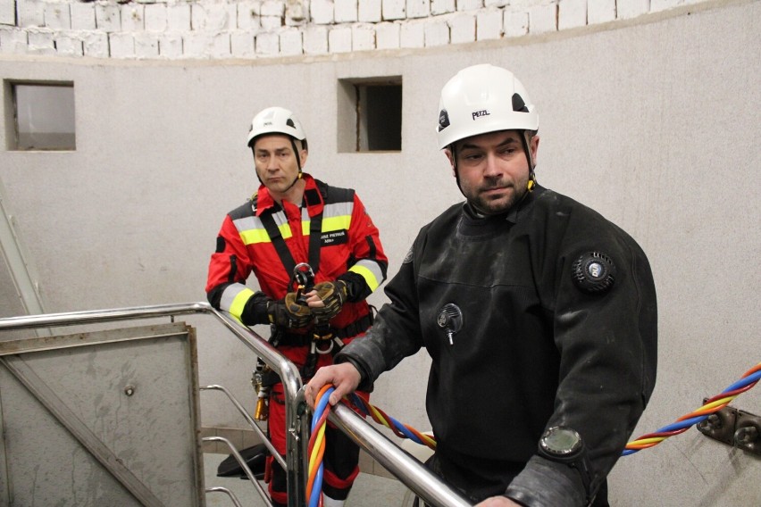 Zdjęcia z ćwiczeń ratowników KGHM