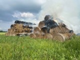 Pożar balotów słomy w Dobroszycach (FOTO, WIDEO)      