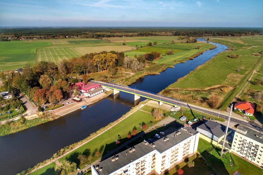 Skwierzyna z lotu ptaka w obiektywie Grzegorza Walkowskiego