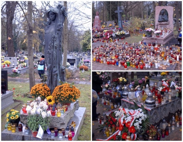 W Dzień Zaduszny pokazujemy jak wyglądają groby zasłużonych osób na cmentarzu Rakowickim w Krakowie. Zobaczcie zdjęcia! >>>