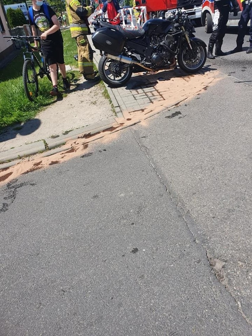 Dwa groźne wypadki motocyklistów w Rydułtowach i...