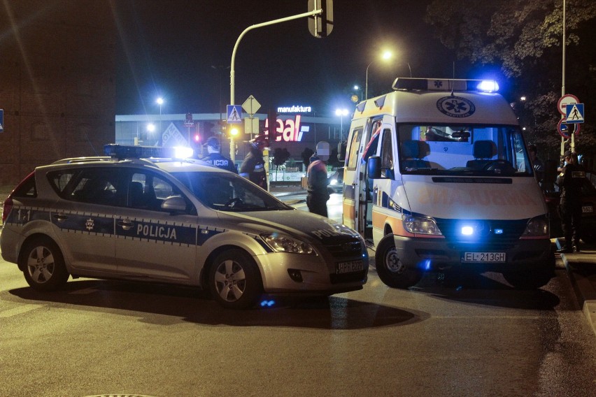 Wypadek na Ogrodowej w Łodzi. Młoda kobieta jest poszkodowana [ZDJĘCIA]