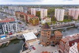 Gdańsk. Nowy zwodzony most w centrum miasta. Zobacz zdjęcia z lotu ptaka