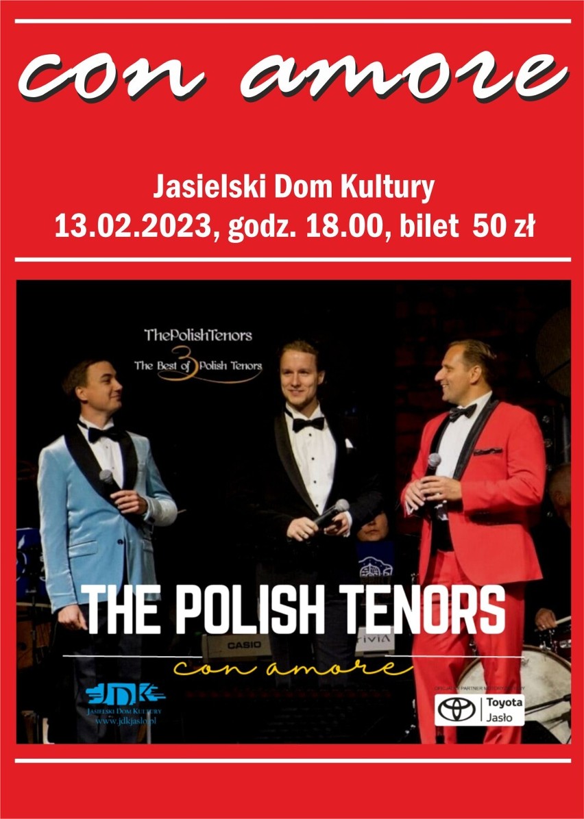 Walentynki w Jasielskim Domu Kultury. Koncert The Polish Tenors