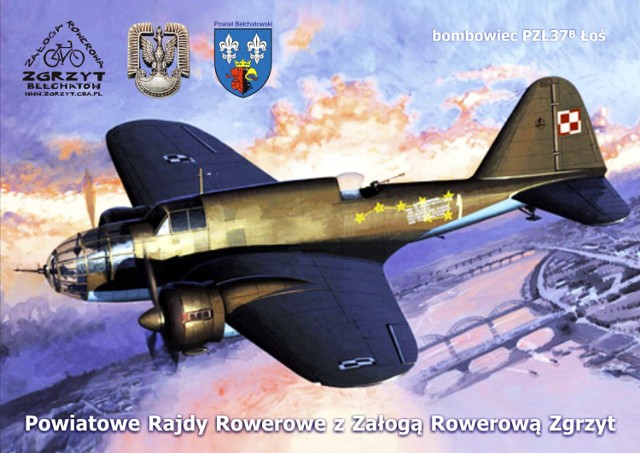 Z okazji II Powiatowego Rajdu Niepodległości zostanie wydana okolicznościowa kartka pocztowa, przedstawiająca polski bombowiec PZL37B Łoś