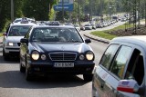 Taksówkarze blokowali Kraków [ZDJĘCIA]