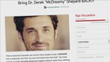 Fani "Chirurgów" chcą wskrzeszenia Dereka Shepherda [wideo] 