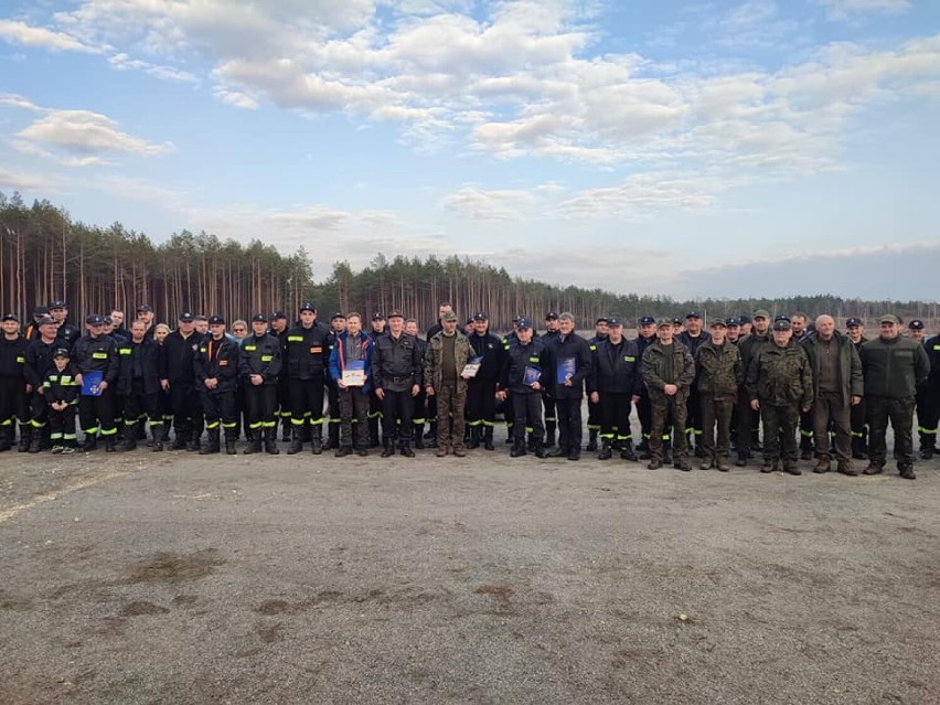 Strażacy posadzili 100 drzew w miejscu wielkiego pożaru sprzed kilku lat koło Żarnowa [ZDJĘCIA]