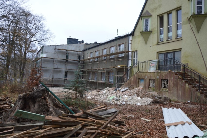 Lębork. Budynek dawnego domu dla dzieci przy ulicy Gdańskiej przechodzi remont