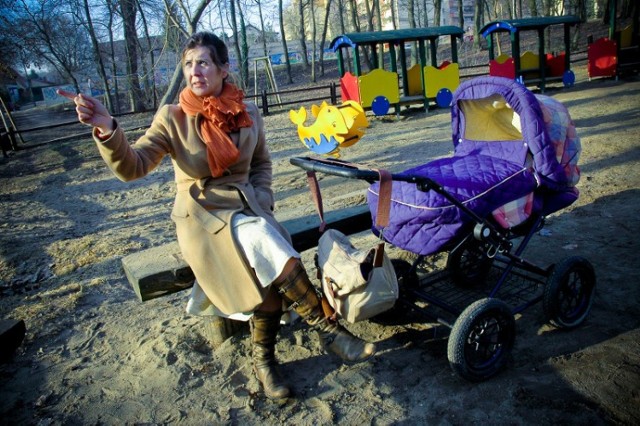 Darlena Zawada często odwiedza park Chopina ze swoim synkiem