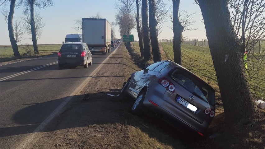 Kolizja na skrzyżowaniu drogi krajowej nr 91 i ulicy Moryca...