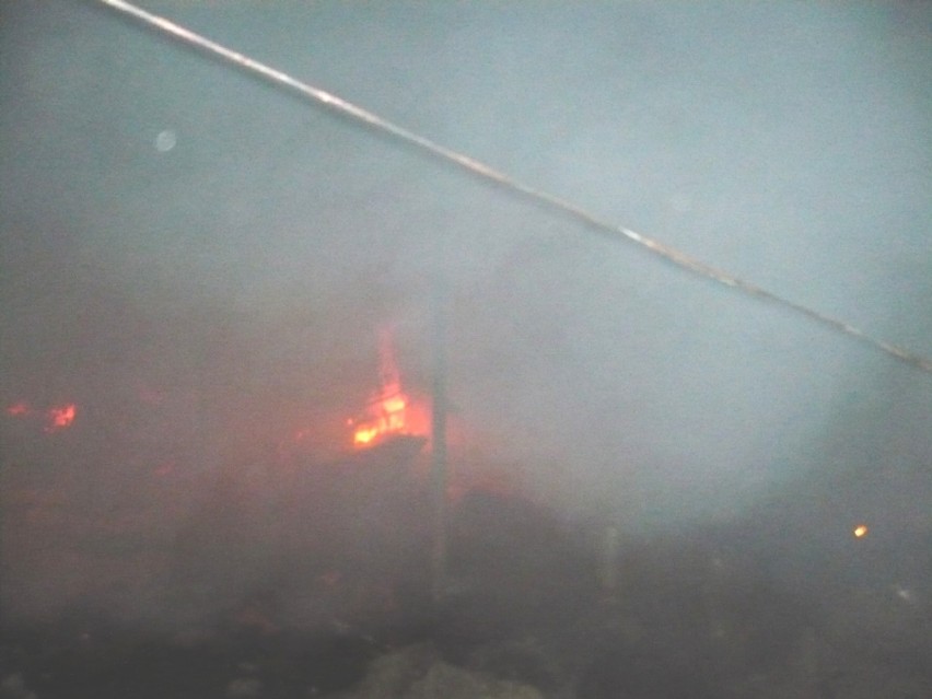 Pożar kurnika w Kruszewni
