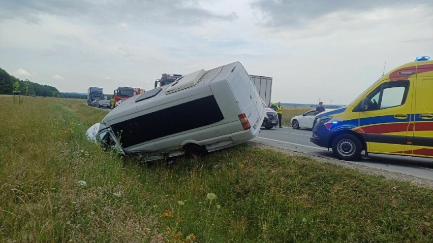 Wypadek na drodze krajowej nr 46 pomiędzy Paczkowem a Złotym...