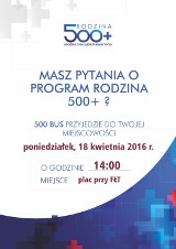 Program 500 plus w Kraśniku: Do miasta zawita rządowy 500 BUS