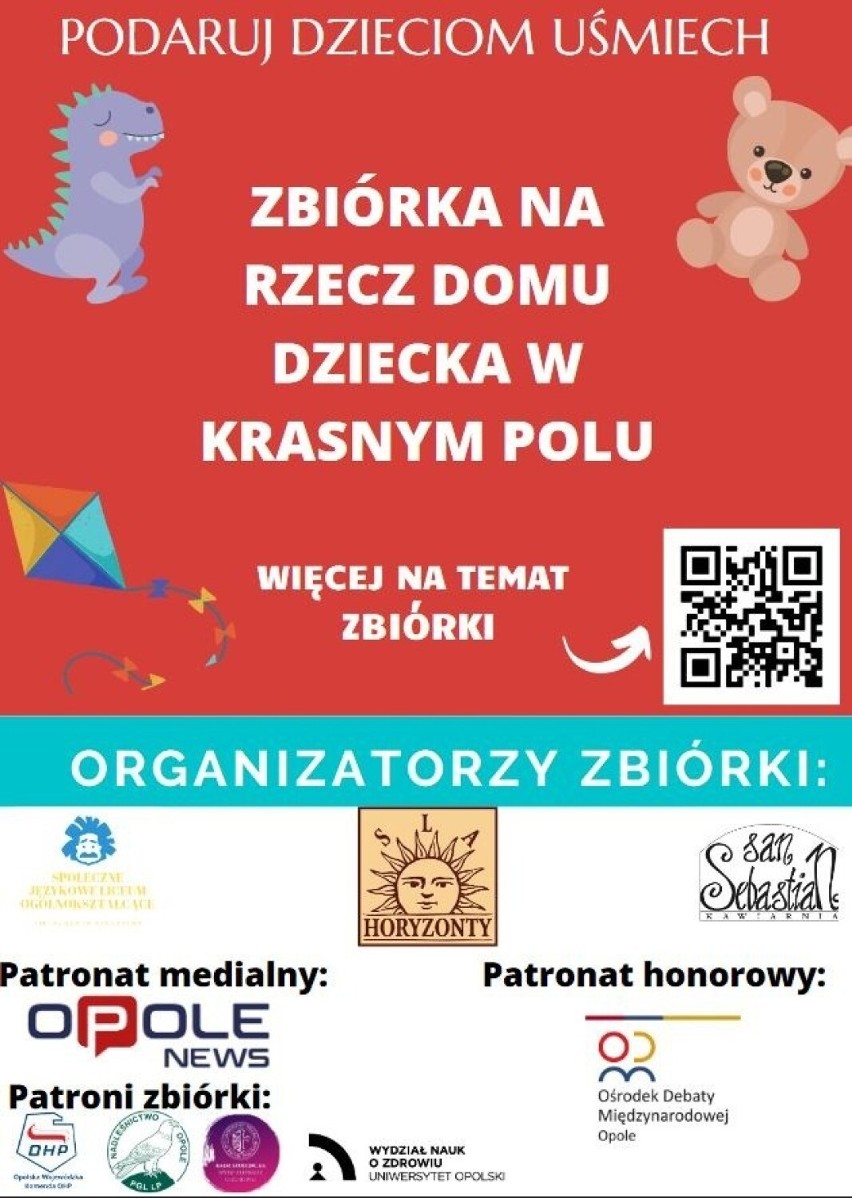 Stowarzyszenie "Horyzonty" chce pomóc dzieciom z Domu Dziecka w Krasnym Polu. Trwa zbiórka datków i słodyczy