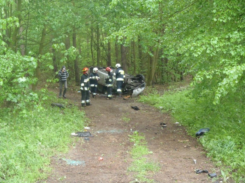 Wypadek na trasie Lipka - Poborcze