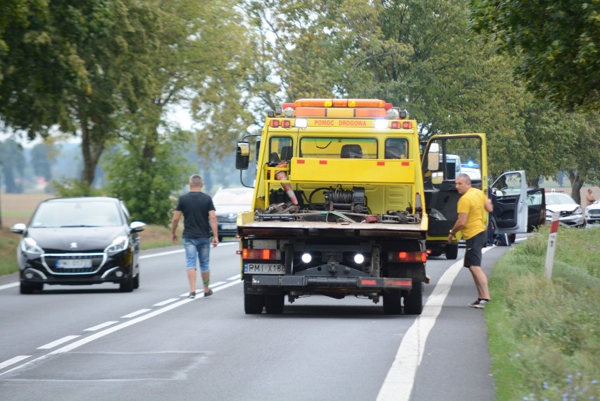 Kolizja na drodze krajowej nr 24