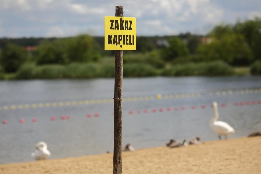Zakaz kąpieli na Słoneczku w Piotrkowie
