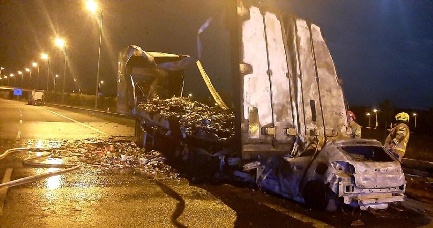 Tragiczny wypadek na autostradzie A1 w powiecie świeckim....
