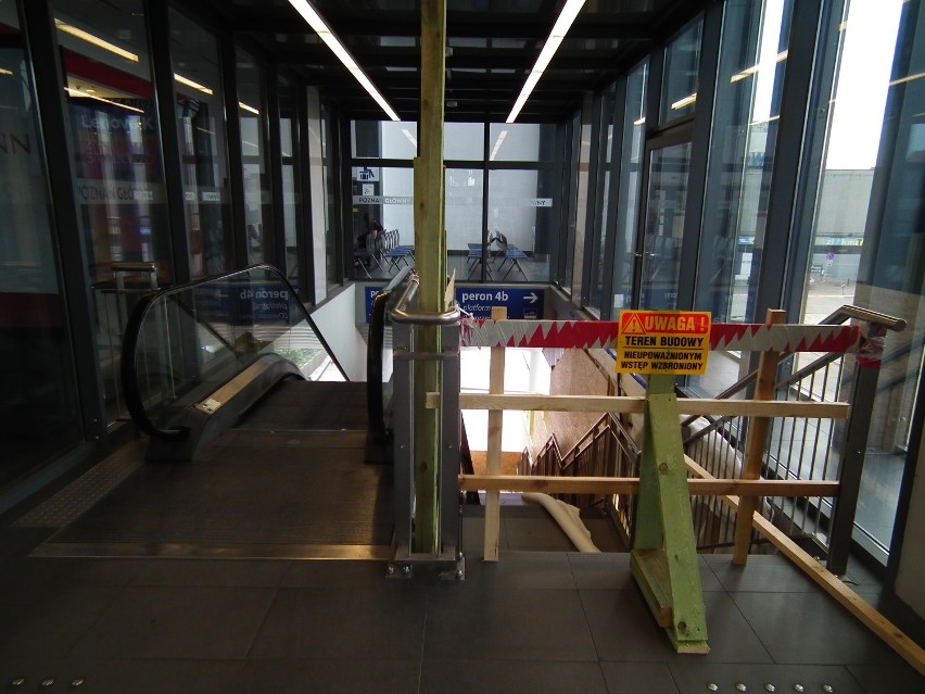 Dworzec Poznań Główny: Ruszyła budowa ruchomych schodów