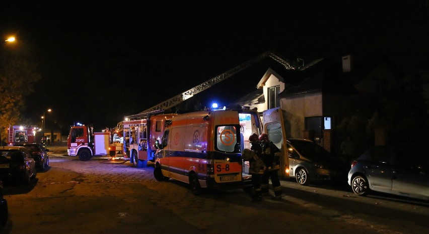 Pożar na Czołgistów w Łodzi
