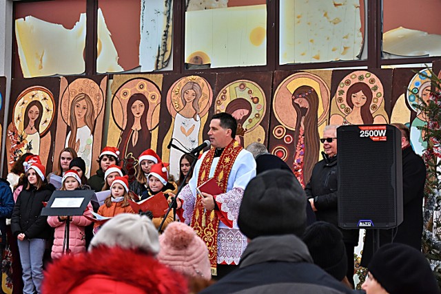 Na bobowskim rynku było wspólne kolędowanie, wspaniały poczęstunek i radosna świąteczna atmosfera