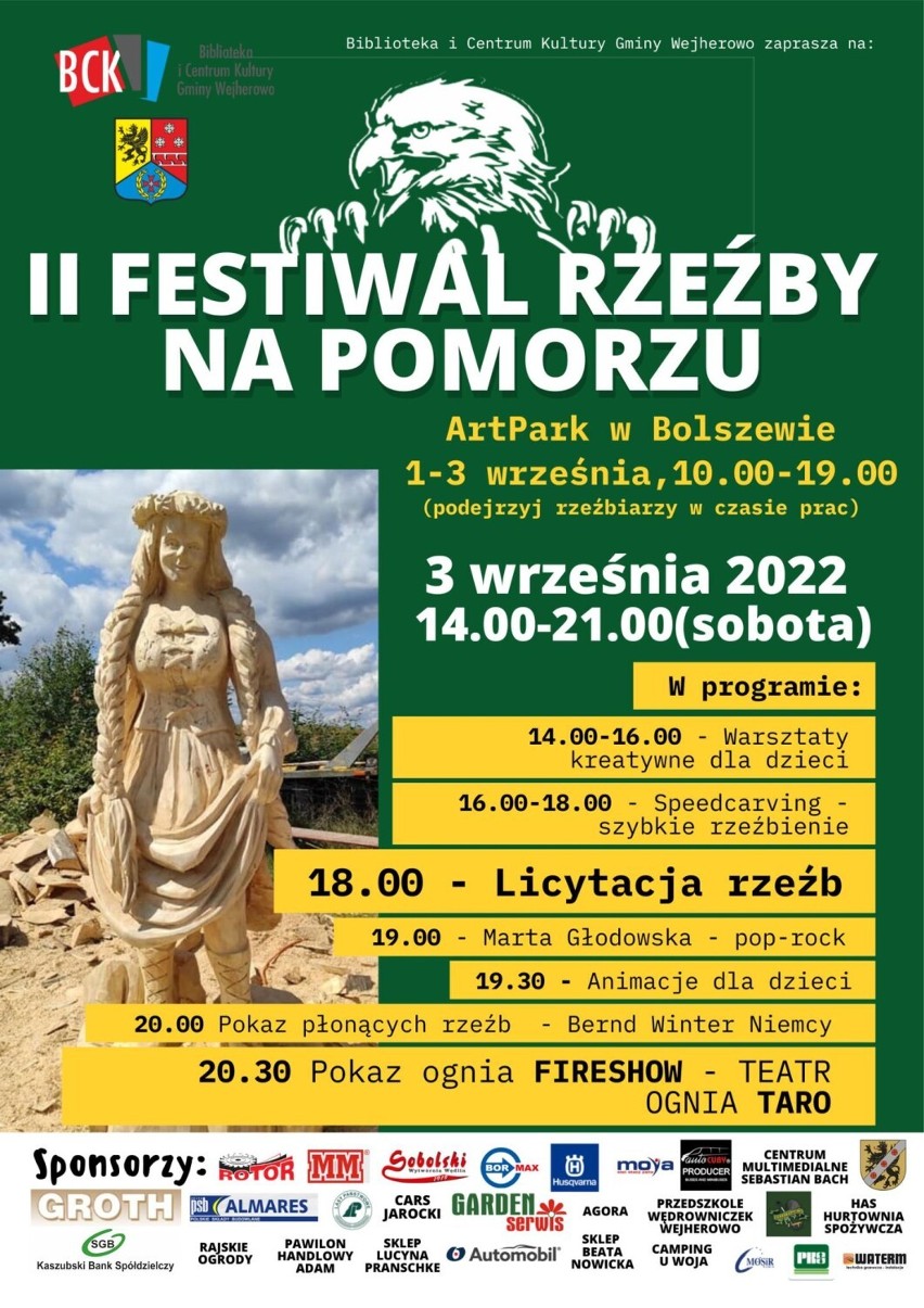 II Festiwal Rzeźby na Pomorzu - ArtPark Bolszewo w gminie Wejherowo (03.09.2022)