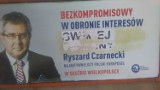 Ktoś zniszczył plakat europosła Prawa i Sprawiedliwości Ryszarda Czarneckiego 