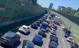 Wypadek na A4 w Katowicach. Spore utrudnienia w ruchu drogowym 